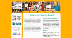 Desktop Screenshot of patriciansociety.org
